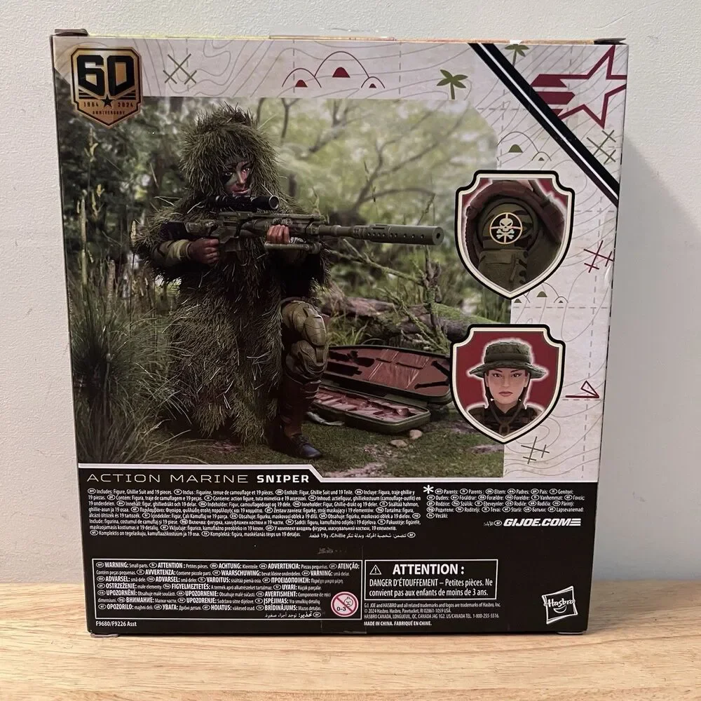 GI Joe Classified Series 60th Anniversary Action Marine Sniper Deluxe 6”